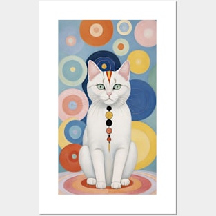 Hilma af Klint's Cat Kaleidoscope Posters and Art